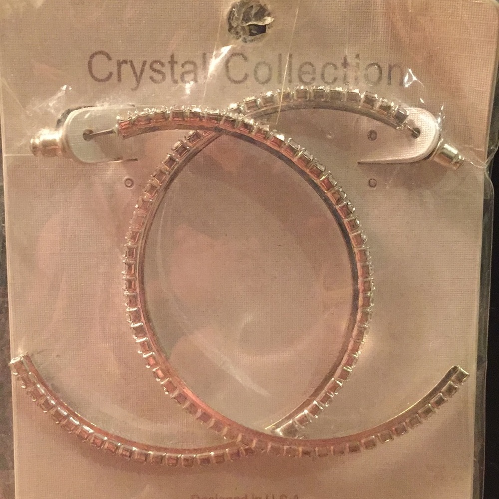 Crystal Hoop Earrings